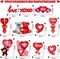 15PCS Rose Gold & Red Heart Foil Balloons – Valentine’s Day, Wedding, Birthday, Bridal & Baby Shower Decorations